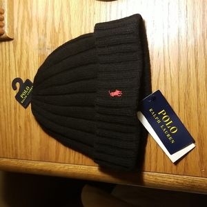 (BLACK) POLO WINTER HAT